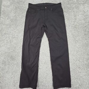 Prana Brion‎ Pants Men 32 (Fits 32x28.5) Gray Slim Straight Outdoors Hiking